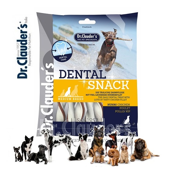 Dr.Clauder's Dental Snack Pollo - Medium Breed, distributore ufficiale