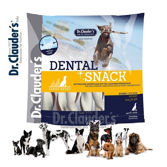 Dr.Clauder's Dental Snack Pollo - Large Breed da 500g.